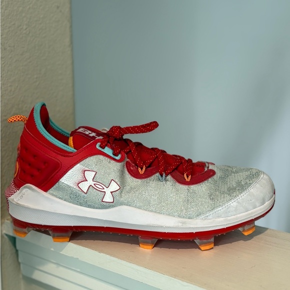 Under Armour Harper 8 Elite TPU HOVR Baseball Cleats 3026591-104 NEW Men’s Sz 14 - Picture 2 of 9